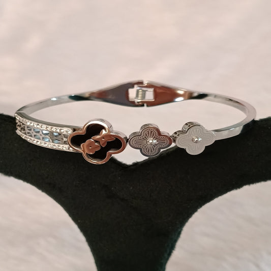 Bracelet with silver finish