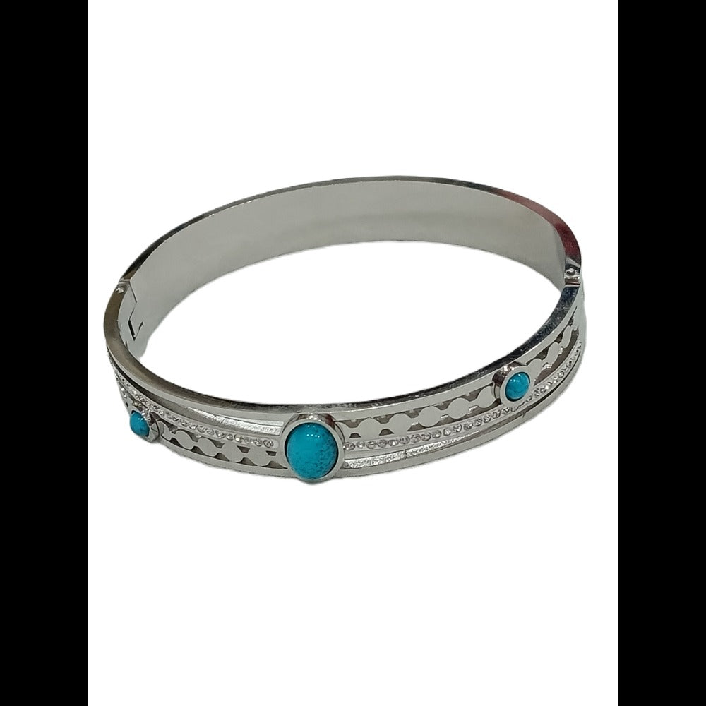 Stainless Steel Turquoise Blue