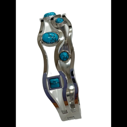 Stainless Steel Turquoise Blue