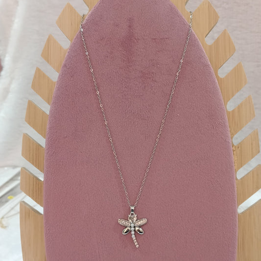 Chain Pendant with Dragon Fly
