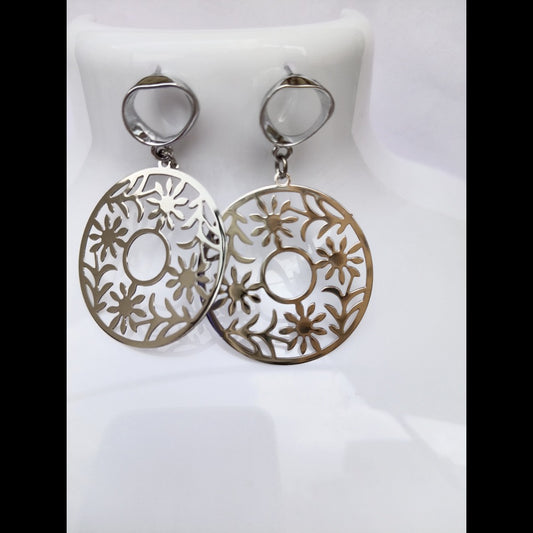 Western Silver Plated Earring