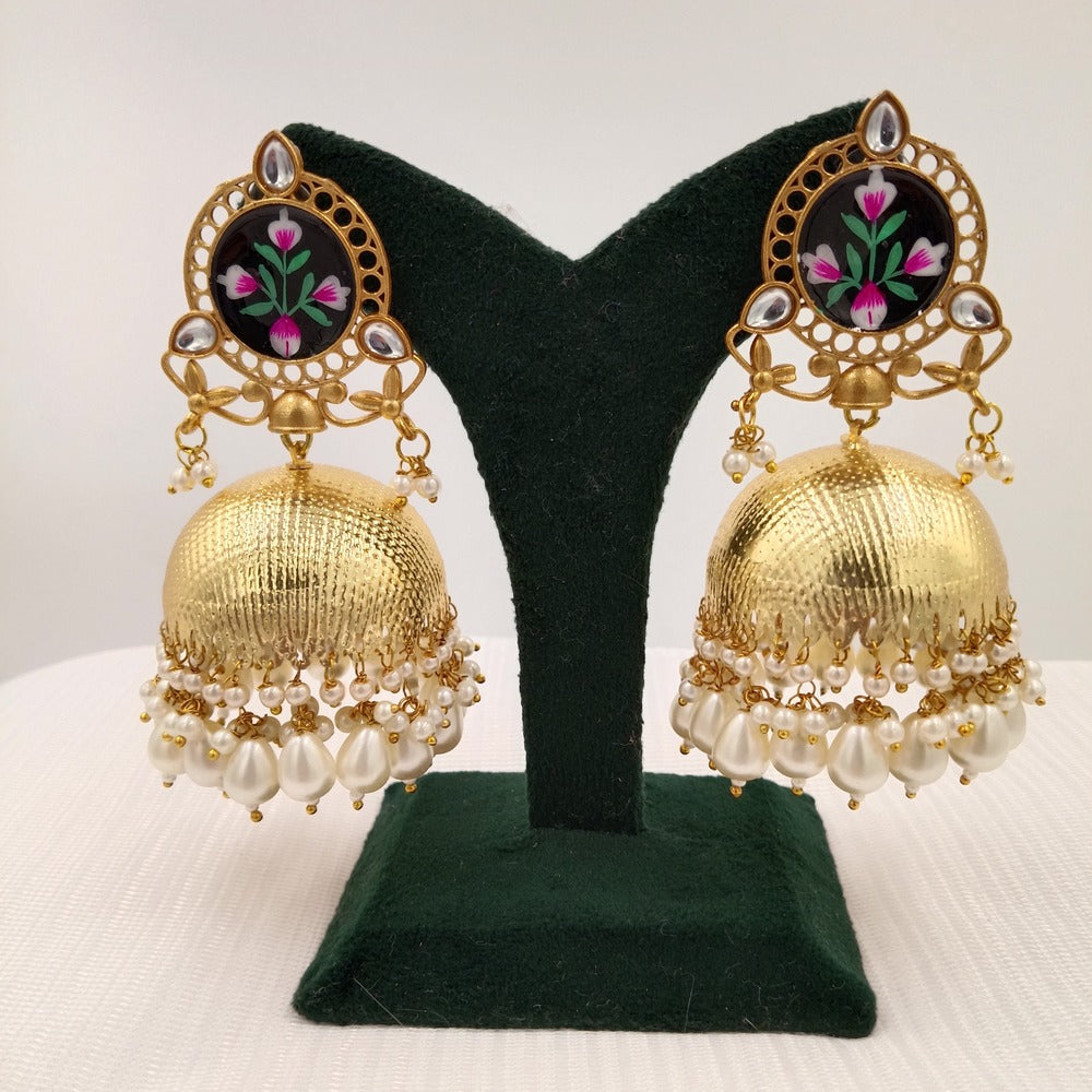 Kashmiri Earrings with Jhumkas