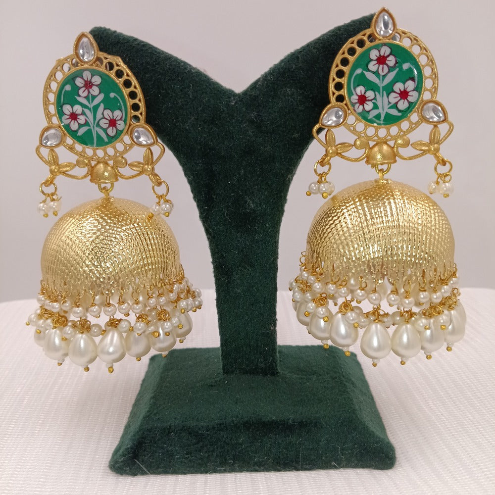 Kashmiri Earrings with Jhumkas