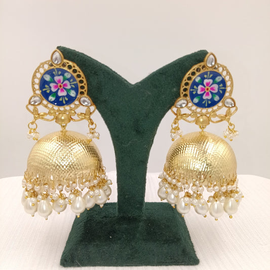 Kashmiri Earrings with Jhumkas