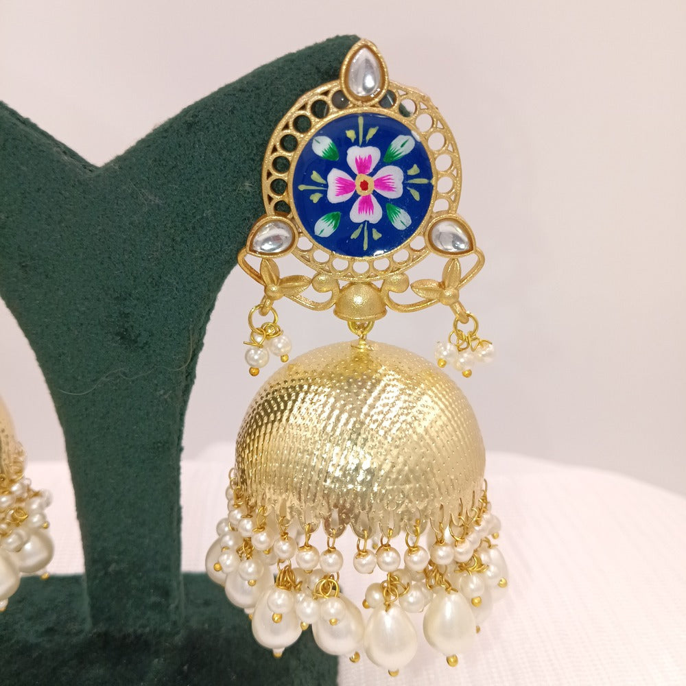 Kashmiri Earrings with Jhumkas