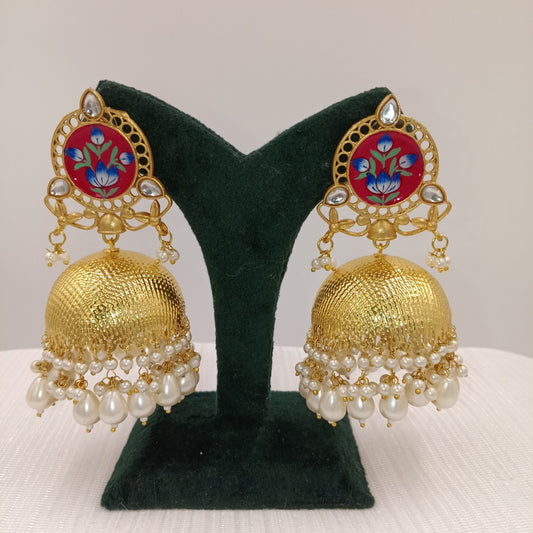 Kashmiri Earrings with Jhumkas