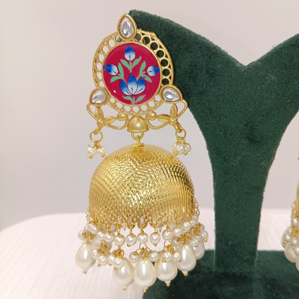 Kashmiri Earrings with Jhumkas