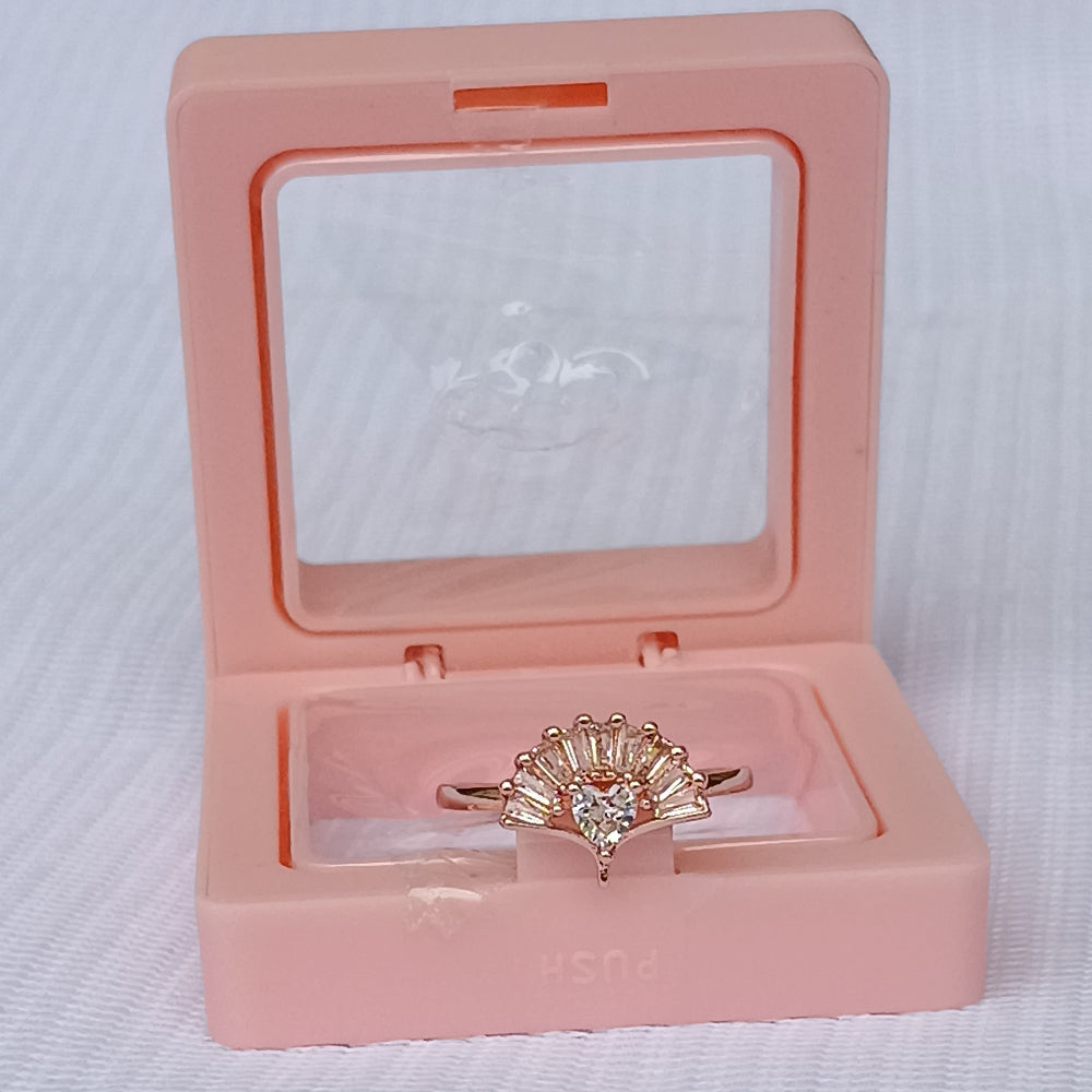 Adjustable Finger Ring with Stone