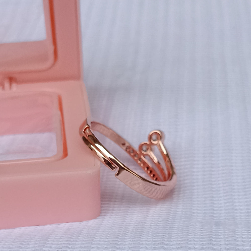 Adjustable Finger Ring with Stones