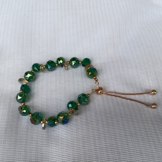 Green Color Crystal Bracelet