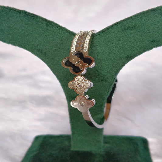 Bracelet with silver finish