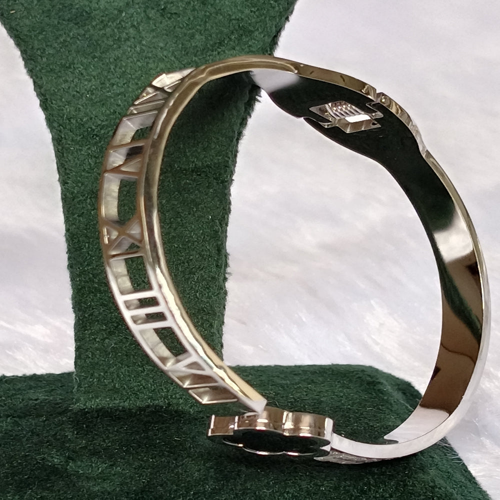 Stainless Steel Bracelet with Stones