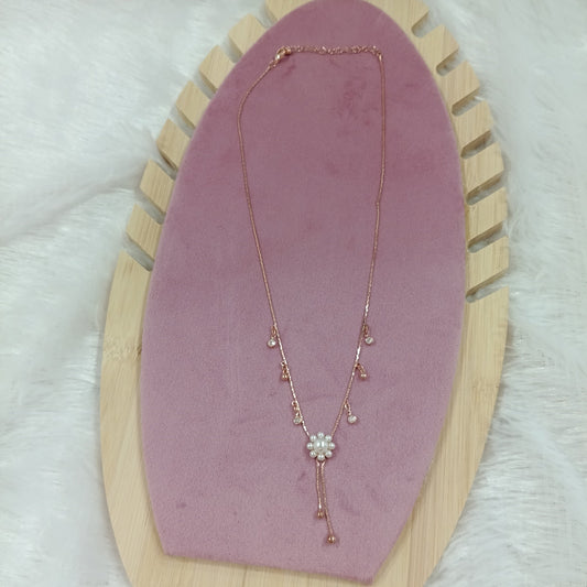 Chain Pendant with Floral Design