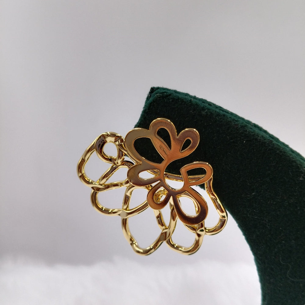 Delicate Sculptural Floral Design Earrings (2 Variants)