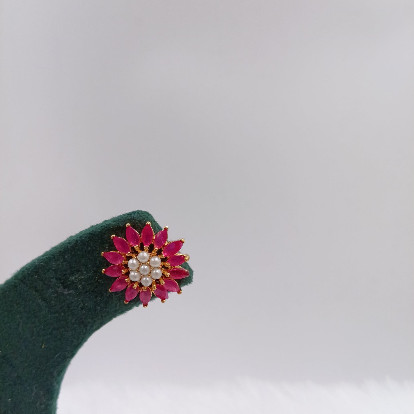 Moti Earrings (Pink Color)