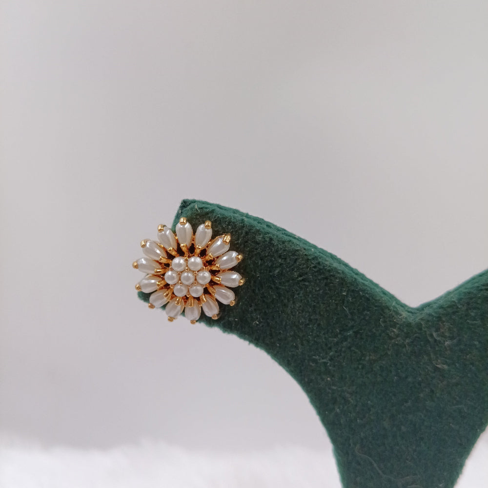 Moti Earrings (White Color)