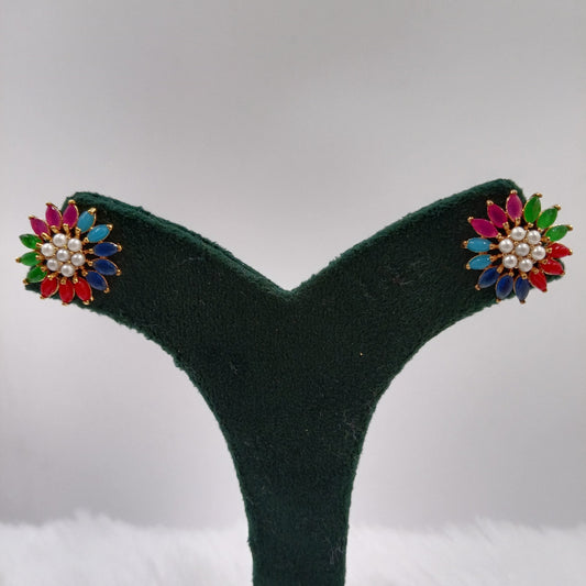 Moti Earrings (Multi-Color)