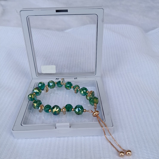 Green Color Crystal Bracelet
