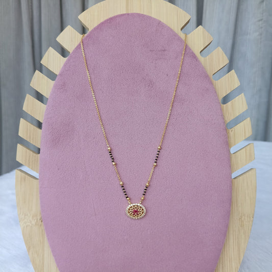 Short Mangalsutra with Round Design